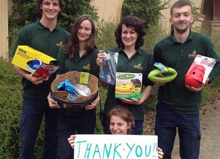 Keepers at Howletts Wild Animal Park thank supporters for animal gifts from our Amazon wishlist