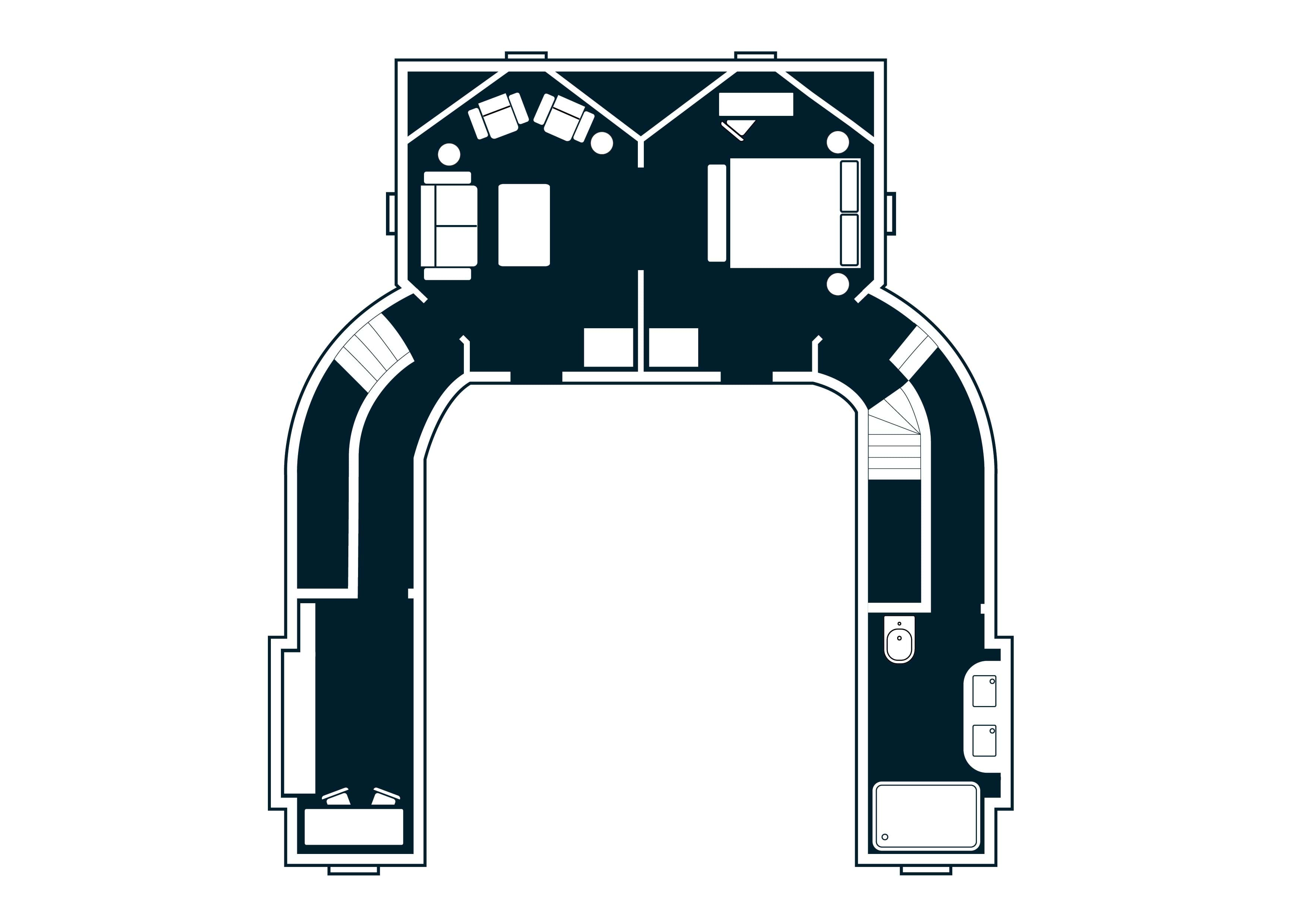 Moroccan Courtyard Suite Floorplan